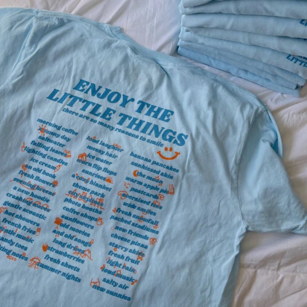 Blue Horizon Co. Enjoy The Little Things Blue 3X T-Shirt